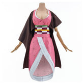 Demon Slayer Nezuko Cosplay Kostüm Kleid Uniform Halloween Karneval Outfits